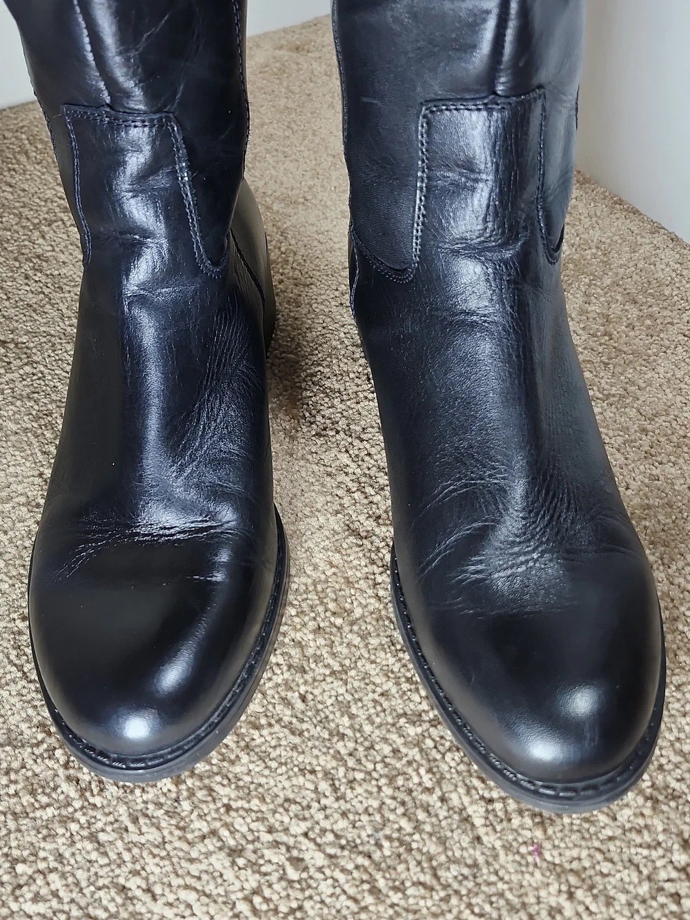Franco Sarto Becky Knee High Boots, Women Size 9M, Black